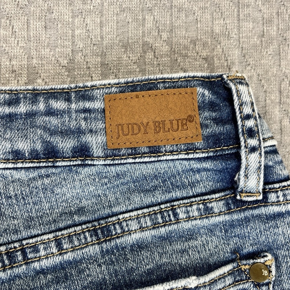 Judy blue Skinny Fit Jeans Women (3/26X26) High-Rise whiskered‎ distressed blue - Picture 8 of 12